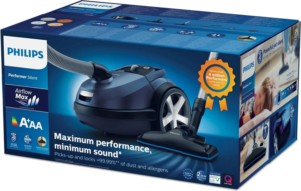 Philips Performer Silent FC8782/09 - Stofzuiger Met Zak 9 Philips Performer Silent FC8782/09 - Stofzuiger Met Zak - Afbeelding 9