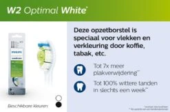 Philips Sonicare W2 Optimal White HX6068/13 - Opzetborstels - 8 Stuks -Philips 1200x799 22