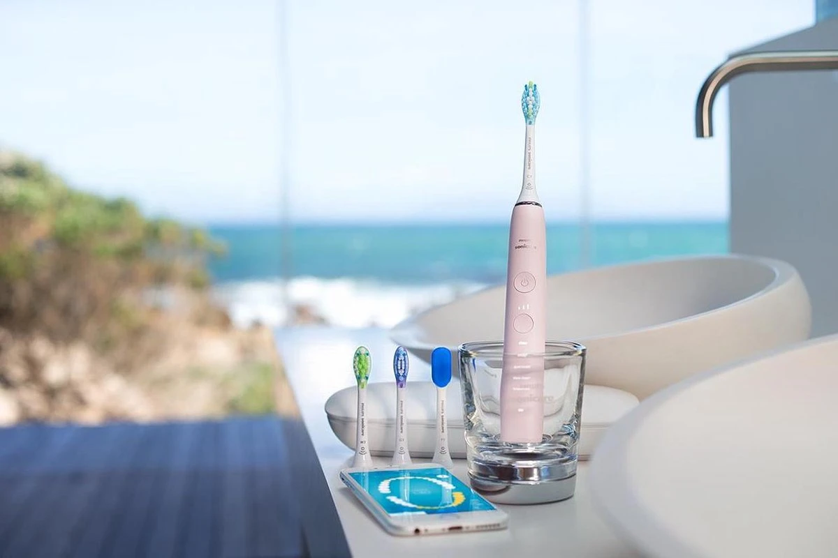 Philips Sonicare DiamondClean 9000 HX9911/29 - Luxe Elektrische Tandenborstel - Lichtroze 16 Philips Sonicare DiamondClean 9000 HX9911/29 - Luxe Elektrische Tandenborstel - Lichtroze - Afbeelding 16