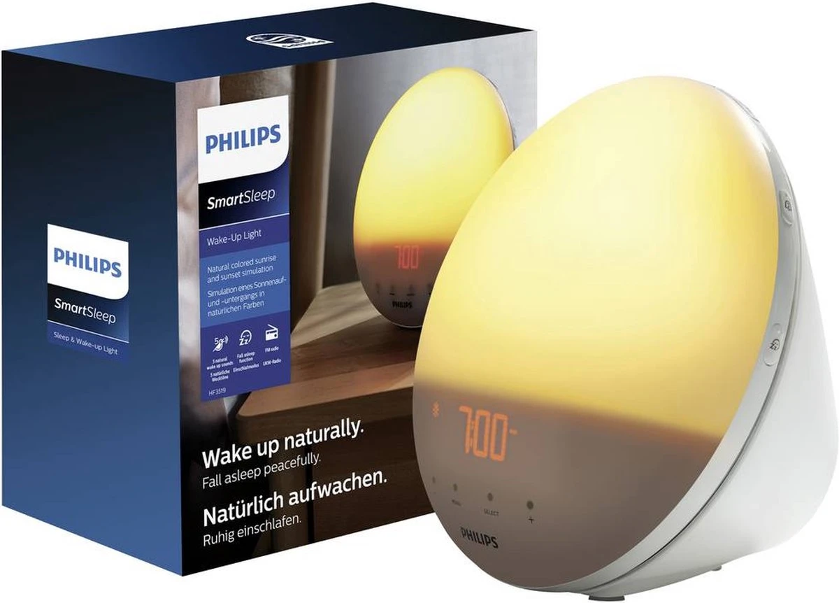 Philips HF3519/01 - Wake-up Light - Wit 1 Philips HF3519/01 - Wake-up Light - Wit