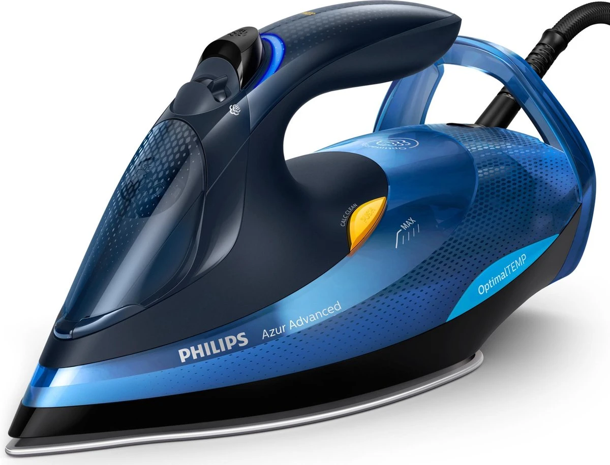 Philips Azur Advanced GC4937/20 - Stoomstrijkijzer - Blauw 1 Philips Azur Advanced GC4937/20 - Stoomstrijkijzer - Blauw