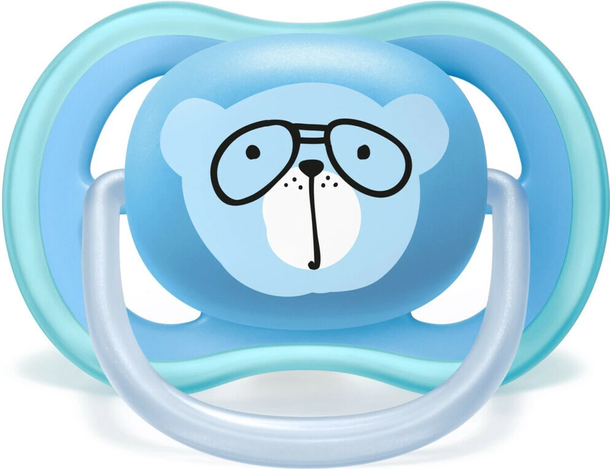 Philips Avent Ultra Air Fopspeen Blauw Leeuw/beer 18m+ 7 Philips Avent Ultra Air Fopspeen Blauw Leeuw/beer 18m+ - Afbeelding 7