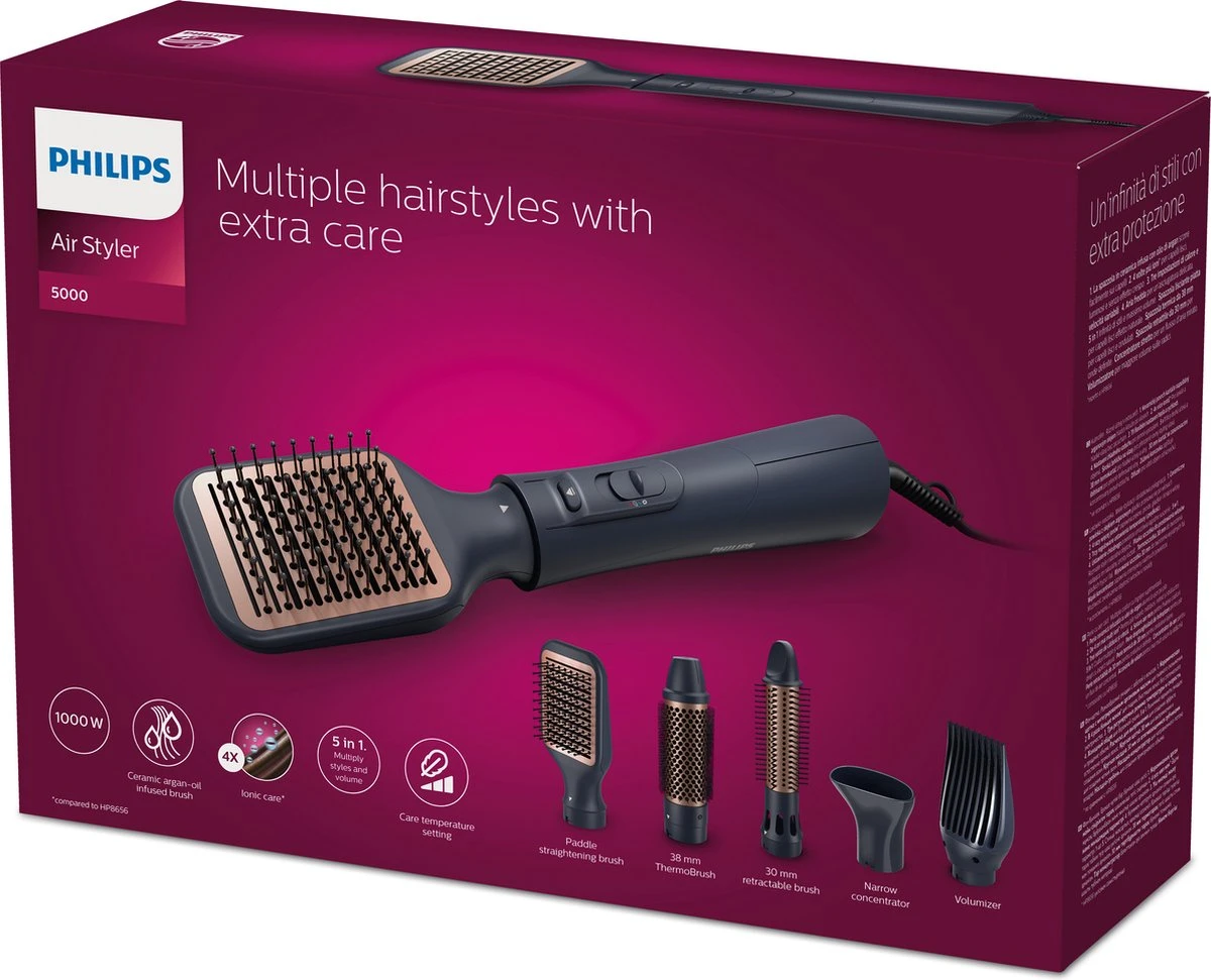 Philips AirStyler 5000 Series - BHA530/00 - Fohnborstel 7 Philips AirStyler 5000 Series - BHA530/00 - Fohnborstel - Afbeelding 7