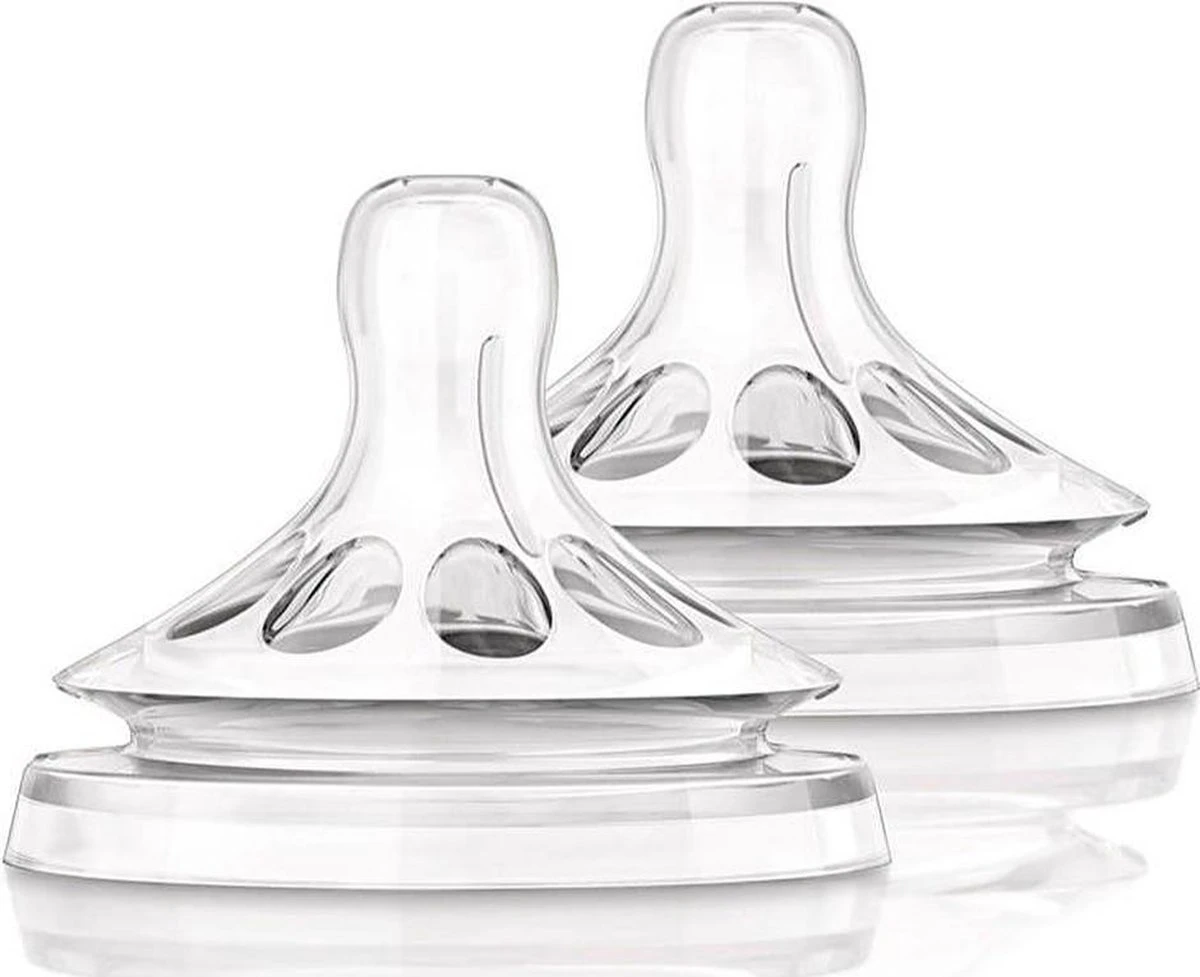Philips AVENT Natural Speen - 1M+ - Langzame Toevoer - 2 Stuks 4 Philips AVENT Natural Speen - 1M+ - Langzame Toevoer - 2 Stuks - Afbeelding 4