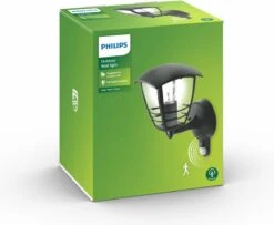 Philips Creek Buitenwandlamp - Met Sensor - Zwart 6 Philips Creek Buitenwandlamp - Met Sensor - Zwart -Philips 1200x985