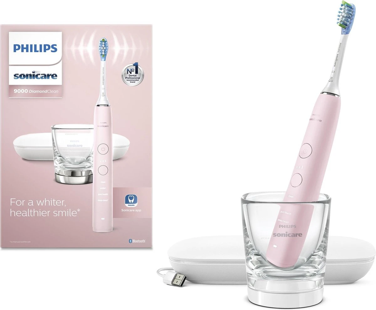 Philips Sonicare DiamondClean 9000 HX9911/29 - Luxe Elektrische Tandenborstel - Lichtroze 1 Philips Sonicare DiamondClean 9000 HX9911/29 - Luxe Elektrische Tandenborstel - Lichtroze