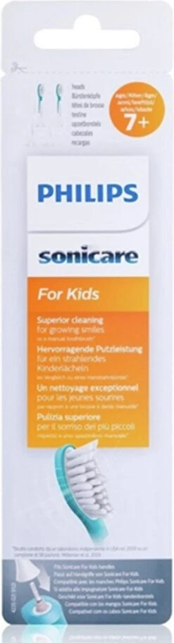 Philips Sonicare For Kids Standard A2 HX6042/33 - Opzetborstel - 2 Stuks -Philips 325x1200