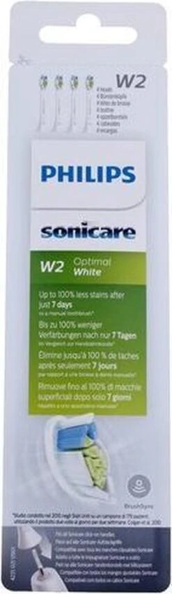 Philips Sonicare W2 Optimal White HX6064/10 - Opzetborstels - 4 Stuks -Philips 348x1200