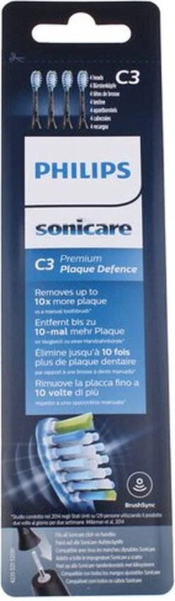 Philips Sonicare C3 Premium Plaque Defense HX9044/33 - Opzetborstel - 4 Stuks -Philips 349x1200