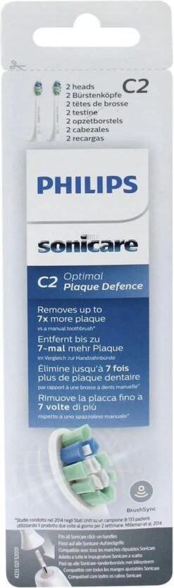 Philips Sonicare C2 Optimal Plaque Defence HX9022/10 - Opzetborstels - 2 Stuks -Philips 355x1200 1