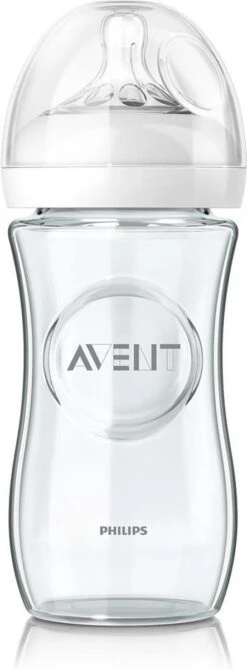Philips Avent Glazen SCF053/17 - Natural-babyfles - 1m+ - 240ml -Philips 443x1200