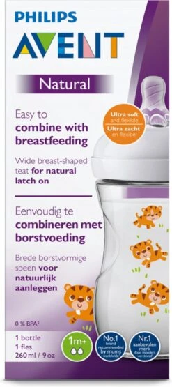 Philips Avent Natural Babyfles - SCF070/20 Babyfles (1m+) Voor Langzame Toevoer - 1x -Philips 534x1200 3
