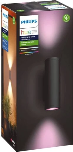 Philips Hue Appear Muurlamp - Wit En Gekleurd Licht - Zwart 30 Philips Hue Appear Muurlamp - Wit En Gekleurd Licht - Zwart -Philips 576x1200