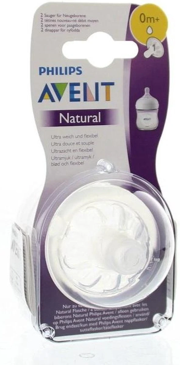 Philips Avent SCF041/27 Natural Speen - 0m+ - 2stuks 9 Philips Avent SCF041/27 Natural Speen - 0m+ - 2stuks - Afbeelding 9