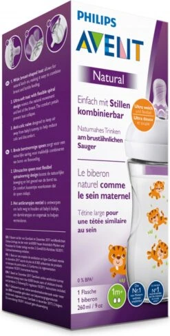 Philips Avent Natural Babyfles - SCF070/20 Babyfles (1m+) Voor Langzame Toevoer - 1x -Philips 607x1200 3