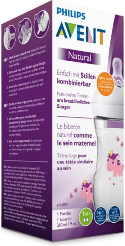 Philips Avent Natural Babyfles - SCF070/25 Babyfles (1m+) Voor Langzame Toevoer - 1x. -Philips 610x1200 2