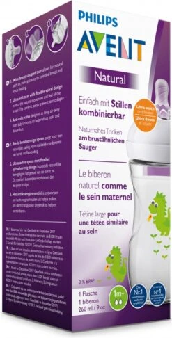 Philips Avent Natural Babyfles - SCF070/24 Babyfles (1m+) Voor Langzame Toevoer - 1x 19 Philips Avent Natural Babyfles - SCF070/24 Babyfles (1m+) Voor Langzame Toevoer - 1x -Philips 610x1200