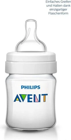 Philips AVENT SCD805/01 Anti-Colic Zuigfles Voor Pasgeborene 125 Ml 260 Ml Polypropyleen (PP) Transparant, Wit -Philips 613x1200