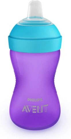 Philips Avent Zachte Bijtbestendige Tuitbeker 9+ Mnd SCF802/01 - Drinkbeker -Philips 618x1200
