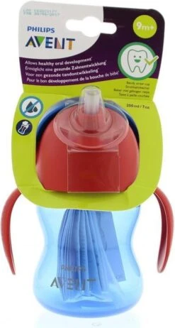 Philips Avent SCF796/01 Drinkbeker Met Rietje - 9m+ - Blauw/rood -Philips 641x1200