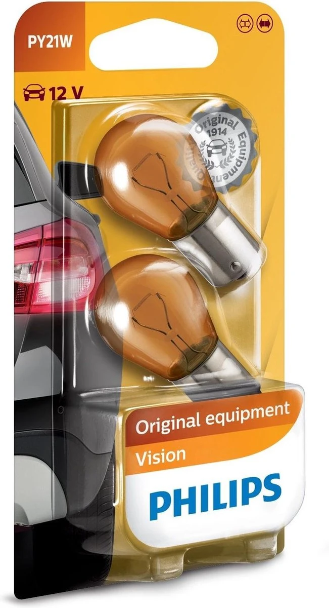 Philips PY21W / BAU15s 12V - Original - Set 1 Philips PY21W / BAU15s 12V - Original - Set