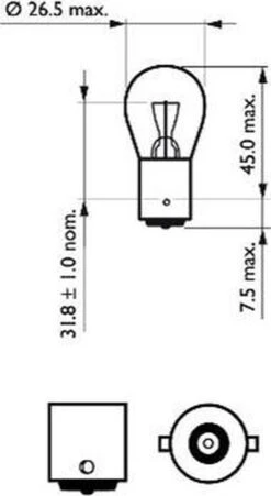 Philips Standaard BA15S / P21W 12V - Set 23 Philips Standaard BA15S / P21W 12V - Set -Philips 657x1200