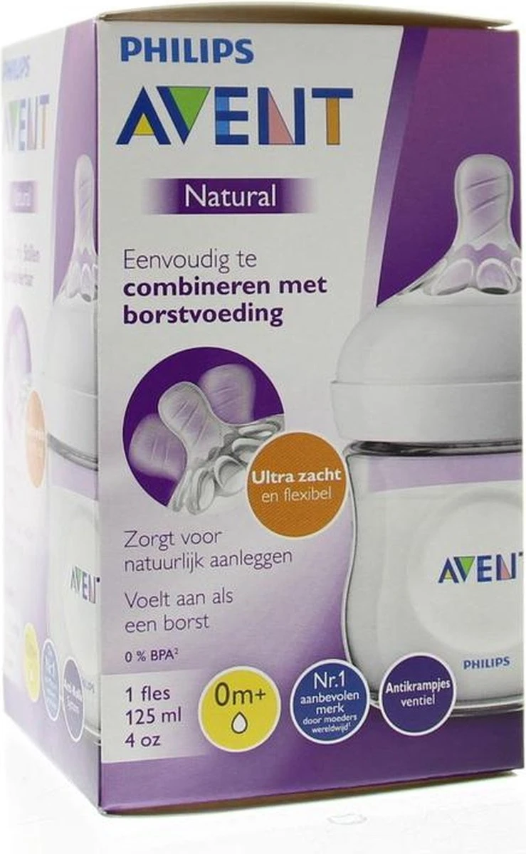Philips Avent Natural Babyfles – SCF030/17 Babyfles (0m+) Voor Langzame Toevoer 10 Philips Avent Natural Babyfles – SCF030/17 Babyfles (0m+) Voor Langzame Toevoer - Afbeelding 10