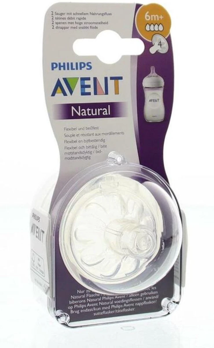 Philips Avent SCF044/27 Natural Speen - 6m+ - 2 Stuks 17 Philips Avent SCF044/27 Natural Speen - 6m+ - 2 Stuks - Afbeelding 17