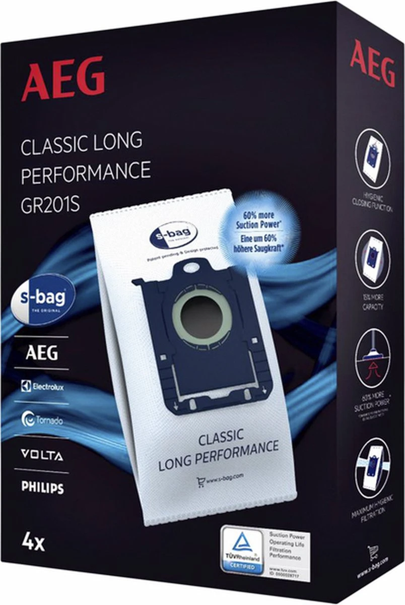 Philips S-bag FC8021/03 - Stofzuigerzakken - 4 Stuks 1 Philips S-bag FC8021/03 - Stofzuigerzakken - 4 Stuks