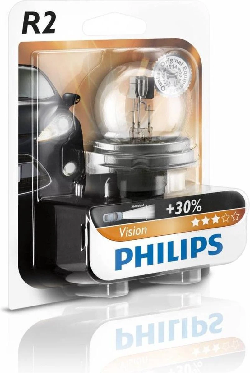Philips Autolamp Vision R2 12 Volt 40/45 Watt Per Stuk 3 Philips Autolamp Vision R2 12 Volt 40/45 Watt Per Stuk - Afbeelding 3
