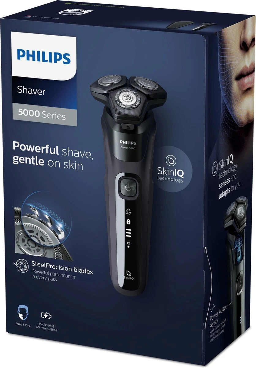 Philips SHAVER Series 5000 Elektrisch Scheerapparaat, SteelPrecision-mesjes, Wet & Dry - S5588/30 5 Philips SHAVER Series 5000 Elektrisch Scheerapparaat, SteelPrecision-mesjes, Wet & Dry - S5588/30 - Afbeelding 5