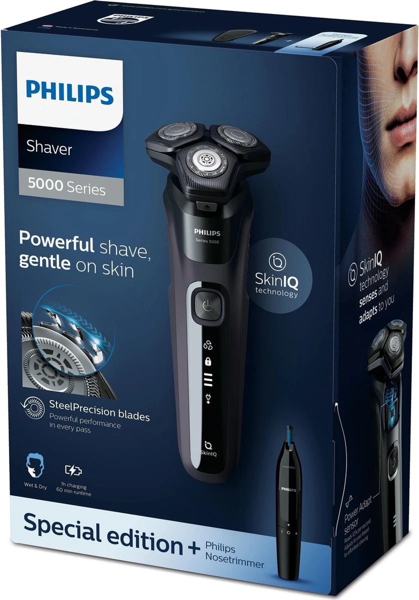 Philips Shaver Series 5000 S5588/26 - Wet & Dry - Scheerapparaat Incl. Neus- En Oorhaartrimmer 7 Philips Shaver Series 5000 S5588/26 - Wet & Dry - Scheerapparaat Incl. Neus- En Oorhaartrimmer - Afbeelding 7