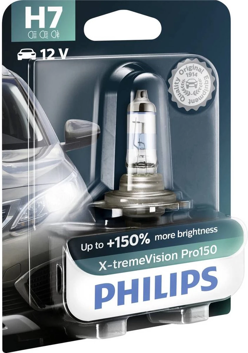 Philips Reservelamp Auto H7 X-tremevision Pro150 55w Glas 4 Philips Reservelamp Auto H7 X-tremevision Pro150 55w Glas - Afbeelding 4