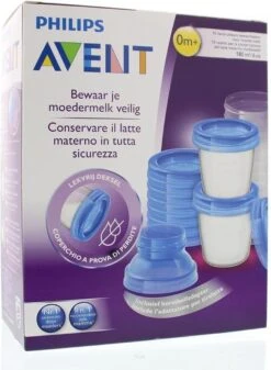 Philips Avent SCF618/10 Bewaarbekers Voor Babyvoeding - 180 Ml - 10 Stuks -Philips 879x1200
