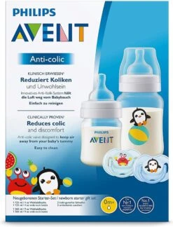 Philips AVENT SCD805/01 Anti-Colic Zuigfles Voor Pasgeborene 125 Ml 260 Ml Polypropyleen (PP) Transparant, Wit -Philips 916x1200