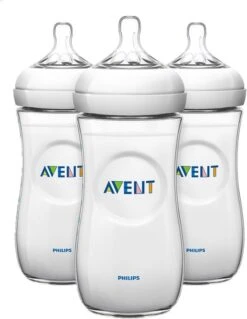 Philips Avent SCF036/37 Natural Babyfles - 6m+ - Langzame Toevoer - 3 Stuks -Philips 929x1200