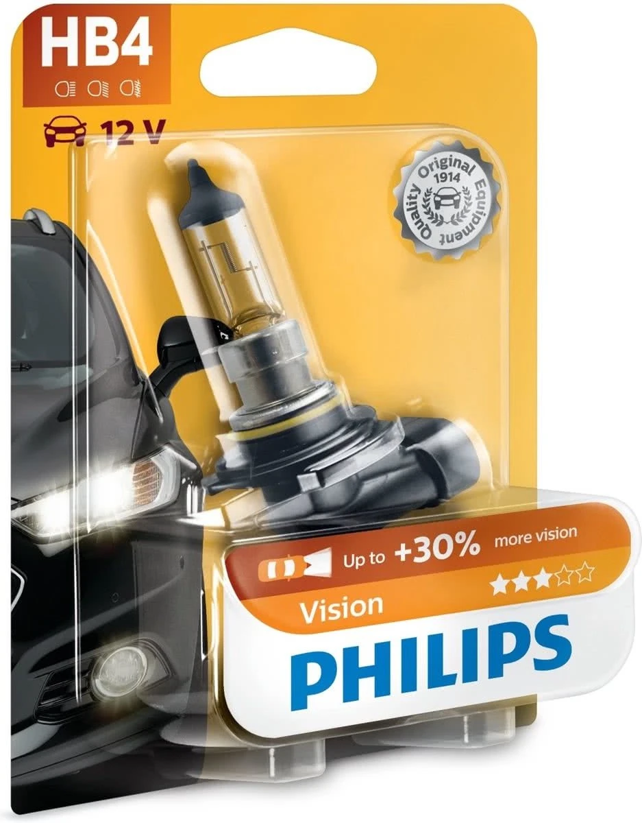 Philips Autolamp Vision Hb4 12 Volt 51 Watt Per Stuk 2 Philips Autolamp Vision Hb4 12 Volt 51 Watt Per Stuk - Afbeelding 2
