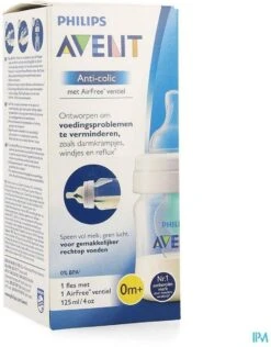 Philips Avent SCF810/14 Anti-Colic Babyfles (125ml) - Met AirFree Ventiel - 1 Stuk -Philips 938x1200