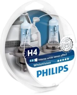 Philips White Vision H4 55W/12V Halogeen Lampen, Set à 2 Stuks -Philips 966x1200 5