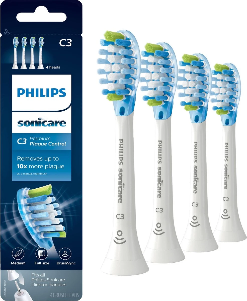 Philips Sonicare C3 Premium Plaque Defense HX9044/17 - Opzetborstel - 4 Stuks 1 Philips Sonicare C3 Premium Plaque Defense HX9044/17 - Opzetborstel - 4 Stuks
