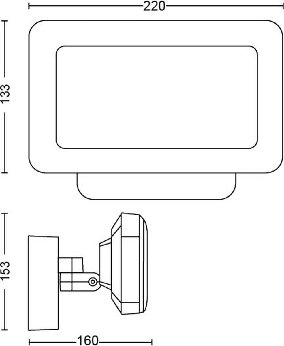 Philips Hue Outdoor Welcome Floodlight Schijnwerper - White - Zwart - 15W - IP44 9 Philips Hue Outdoor Welcome Floodlight Schijnwerper - White - Zwart - 15W - IP44 - Afbeelding 9