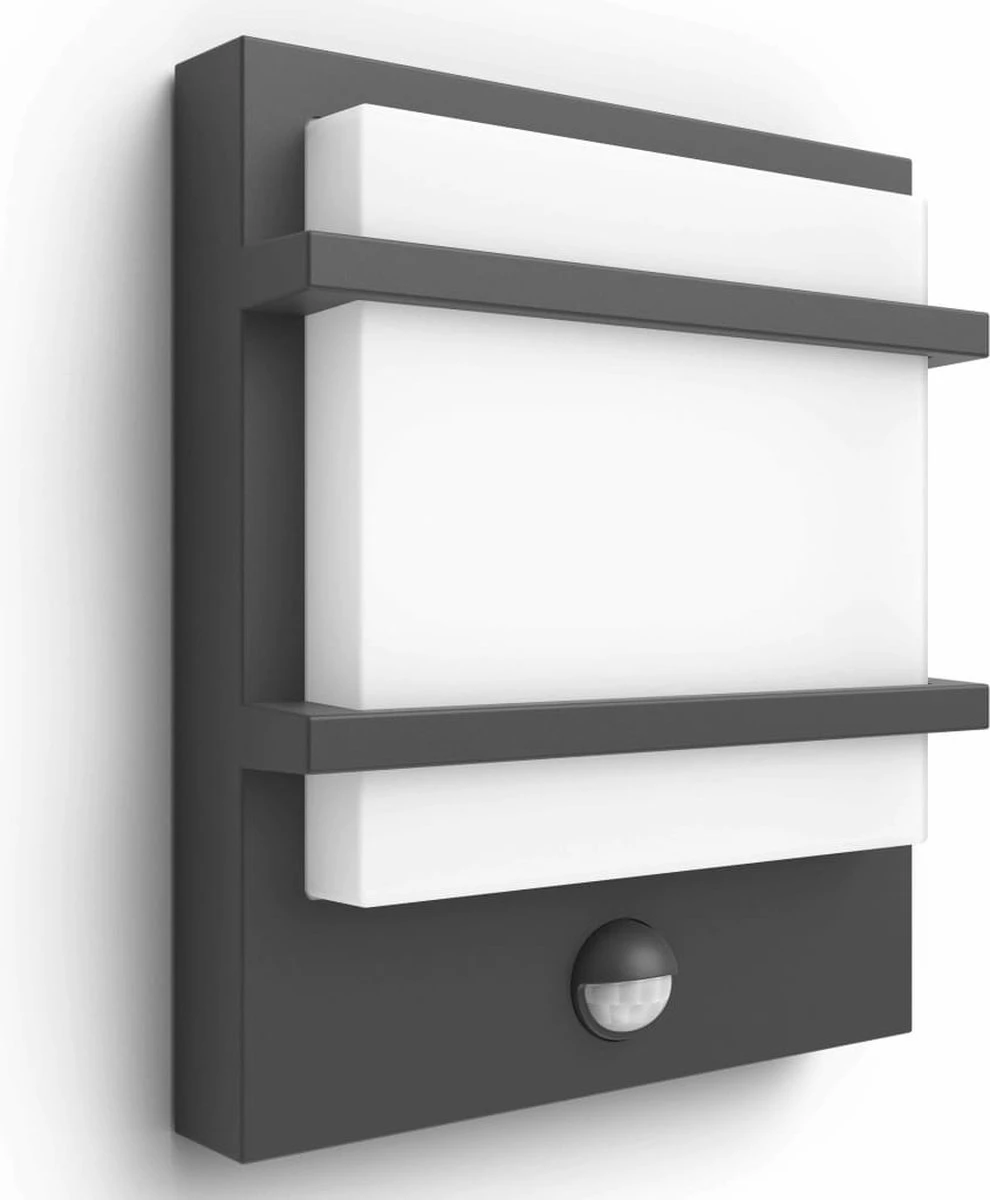 Philips Petronia Buitenwandlamp - Met Sensor - Antraciet 11 Philips Petronia Buitenwandlamp - Met Sensor - Antraciet - Afbeelding 11