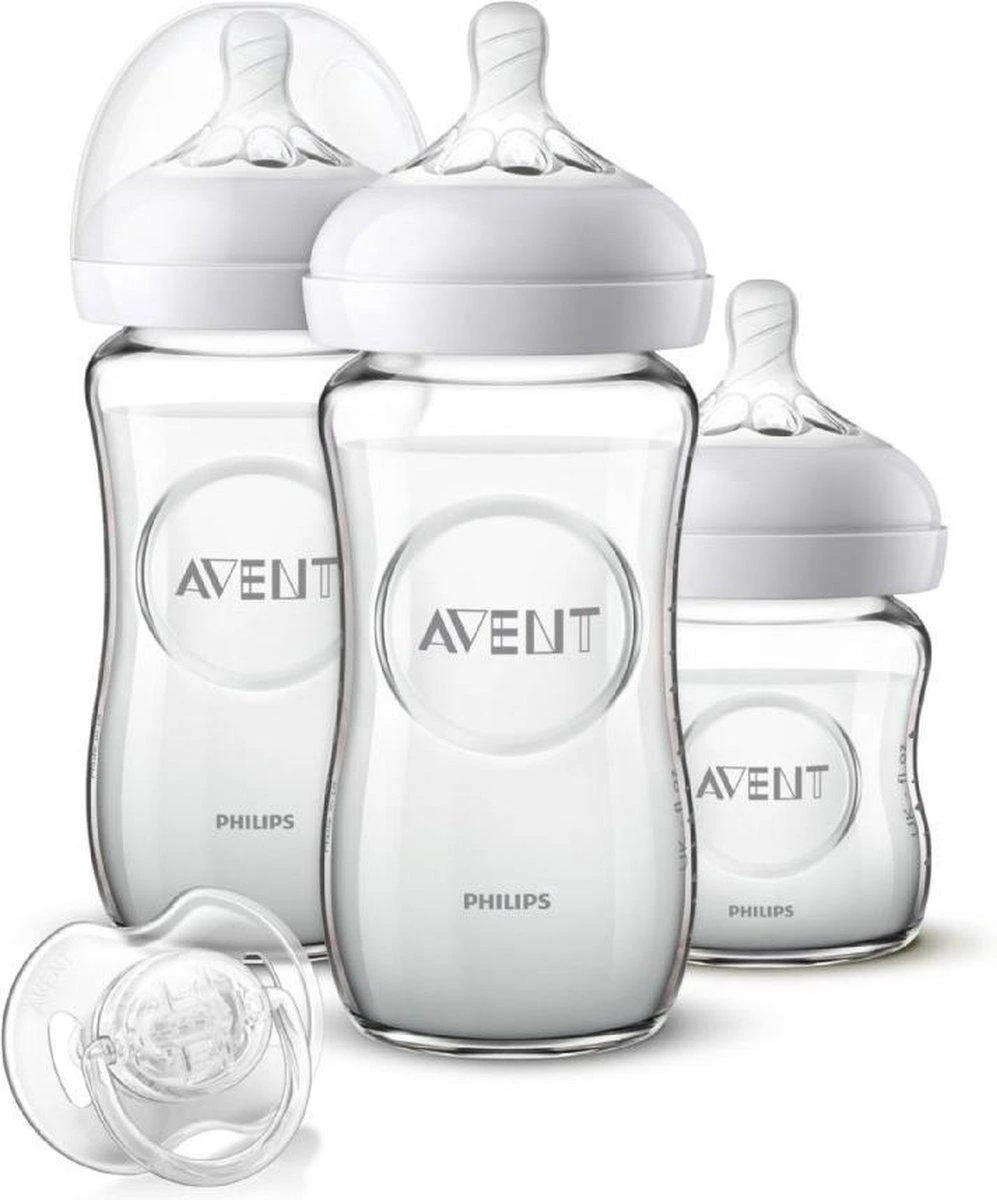 Philips Avent Glazen Starterset Voor Pasgeborenen SCD303/01 - Natural-fles - 3 Stuks 7 Philips Avent Glazen Starterset Voor Pasgeborenen SCD303/01 - Natural-fles - 3 Stuks - Afbeelding 7